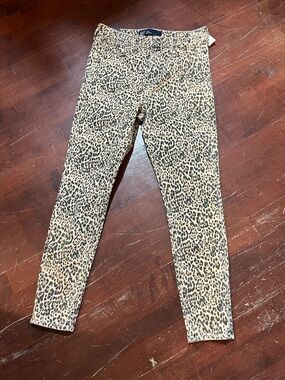 GAP Women's Leopard Print Jeggings - Tan & Black